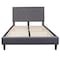 Flash Furniture Roxbury Queen Platform Bed, Light Gray SL-BK5-Q-LG-GG - alternate 10
