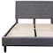 Flash Furniture Roxbury Queen Platform Bed, Light Gray SL-BK5-Q-LG-GG - alternate 8