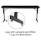 Correll Rectangle Panel Leg Folding Seminar Training Table, 18" W, 60" L, 29" H, High Pressure Laminate Top SP1872PX-01 - alternate 5
