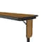 Correll Rectangle Panel Leg Folding Seminar Training Table, 18" W, 96" L, 29" H, High Pressure Laminate Top SP1896PX-06 - alternate 2