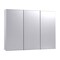 Ketcham 36" x 30" Semi-Recessed Stainless Steel Trim Tri-View Medicine Cabinet SR-3630