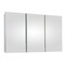 Ketcham 60" x 36" Semi-Recessed Polished Edge Tri-View Medicine Cabinet SR-6036PE