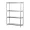 Vestil Metal Shelving Unit, 18"D x 48"W x 74"H, 4 Shelves, Stainless Steel SSS-1848 - alternate 4