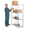Vestil Metal Shelving Unit, 18"D x 48"W x 74"H, 4 Shelves, Stainless Steel SSS-1848 - alternate 5