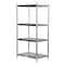 Vestil Metal Shelving Unit, 24"D x 36"W x 74"H, 4 Shelves, Stainless Steel SSS-2436 - alternate 2