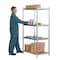 Vestil Metal Shelving Unit, 24"D x 36"W x 74"H, 4 Shelves, Stainless Steel SSS-2436 - alternate 3