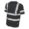 Tough Duck Hi-Vis Short Sleeve T-Shirt, 100% Polyester Micro Mesh, Black, 4XL ST072 - alternate 1