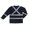 Tough Duck Hi-Vis Long Sleeve T-Shirt, 100% Polyester Micro-Mesh, Navy, L ST081 - alternate 2