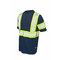 Tough Duck Hi-Vis Short Sleeve T-Shirt, 100% Polyester Micro-Mesh, Navy, S ST091 - alternate 1