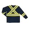 Tough Duck Hi-Vis Short Sleeve T-Shirt, 100% Polyester Micro-Mesh, Navy, XL ST101 - alternate 2