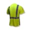 Radians Short Sleeve Hi-Vis Black Bottom Shirt, Type R Class 2, Type R Class 2, Birdseye Mesh, 3X ST11B-2PGS-3X - alternate 5