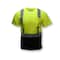 Radians Short Sleeve Hi-Vis Black Bottom Shirt, Type R Class 2, Type R Class 2, Birdseye Mesh, 3X ST11B-2PGS-3X - alternate 4