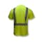 Radians Short Sleeve Hi-Vis Black Bottom Shirt, Type R Class 2, Type R Class 2, Birdseye Mesh, 3X ST11B-2PGS-3X - alternate 6