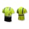 Radians Short Sleeve Hi-Vis Black Bottom Shirt, Type R Class 2, Type R Class 2, Birdseye Mesh, 3X ST11B-2PGS-3X - alternate 3