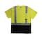 Radians Short Sleeve Hi-Vis Black Bottom Shirt, Type R Class 2, Type R Class 2, Birdseye Mesh, 3X ST11B-2PGS-3X - alternate 2