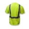 Radians T-Shirt, Type R Class 2, R, Birdseye Mesh, Hi-Vis Green, 2X ST11-2PGS-2X - alternate 11