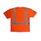 Radians T-Shirt, Type R Class 2, Type R Class 2, Birdseye Mesh, Hi-Vis Orange, 4X ST11-2POS-4X - alternate 3