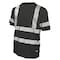 Tough Duck Short Sleeve Safety T-Shirt, 100% Polyester Jersey, Black, 2XL ST121 - alternate 1