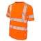 Tough Duck Short Sleeve Safety T-Shirt, 100% Polyester Jersey, Orange, 3XL ST122 - alternate 1