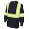 Tough Duck Long Sleeve Safety T-Shirt, 100% Cotton Jersey, Navy, 2XL ST211 - alternate 1