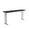 Correll Rectangle Off Set Leg Folding Seminar Training Table, High Pressure Laminate Top, Black Granite ST2472PX-07 - alternate 2