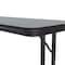 Correll Rectangle Off Set Leg Folding Seminar Training Table, High Pressure Laminate Top, Gray Granite ST2472PX-15 - alternate 2