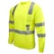 Radians Cl 3 LS UV Shirt w/ Segmented Tape, Type R Class 3, Type R Class 3, Birdseye Mesh, Hi-Vis Green, 2X ST24-3PGS-2X - alternate 1