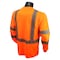 Radians Cl 3 LS UV Shirt w/ Segmented Tape, Type R Class 3, Type R Class 3, Birdseye Mesh, Hi-Vis Orange ST24-3POS-4X - alternate 2