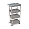 Luxor Tub Shelf Cart - Four Shelves -Gray STC1111-G - alternate 2