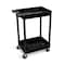 Luxor Tub Cart - Two Shelves - Black STC11-B - alternate 2