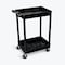 Luxor Tub Cart - Two Shelves - Black STC11-B - alternate 1