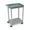 Luxor Top Tub and Bottom Flat Shelf Cart - Gray STC12-G - alternate 2