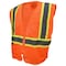 Radians Hi-Vis Self Extinguishing Vest with Two-Tone Trim M Class 2 , Zipper Closure 2 Pockets SV225-2ZOM-M - alternate 1