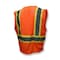 Radians Hi-Vis Self Extinguishing Vest with Two-Tone Trim M Class 2 , Zipper Closure 2 Pockets SV225-2ZOM-M - alternate 2