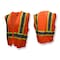 Radians Hi-Vis Self Extinguishing Vest with Two-Tone Trim M Class 2 , Zipper Closure 2 Pockets SV225-2ZOM-M - alternate 6
