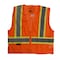 Radians Hi-Vis Self Extinguishing Vest with Two-Tone Trim M Class 2 , Zipper Closure 2 Pockets SV225-2ZOM-M - alternate 5