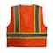 Radians Hi-Vis Self Extinguishing Vest with Two-Tone Trim M Class 2 , Zipper Closure 2 Pockets SV225-2ZOM-M - alternate 3