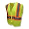 Radians Two-Tone Safety Vest 2XL Class 2 X Back, , Zipper 2 Pockets SV22X-2ZGM-2X - alternate 1