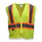 Radians Two-Tone Safety Vest 2XL Class 2 X Back, , Zipper 2 Pockets SV22X-2ZGM-2X - alternate 4