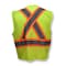 Radians Two-Tone Safety Vest 2XL Class 2 X Back, , Zipper 2 Pockets SV22X-2ZGM-2X - alternate 9