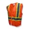 Radians Two-Tone Safety Vest L Class 2 X Back, , Zipper Closure 2 Pockets SV22X-2ZOM-L - alternate 1