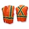 Radians Two-Tone Safety Vest L Class 2 X Back, , Zipper Closure 2 Pockets SV22X-2ZOM-L - alternate 4