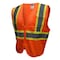 Radians Unisex Safety Vest, Orange, L, 100% Polyester Mesh, Zipper Closure, Hi-Vis Orange, L SV22-2ZOM-L - alternate 1