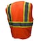 Radians Unisex Safety Vest, Orange, L, 100% Polyester Mesh, Zipper Closure, Hi-Vis Orange, L SV22-2ZOM-L - alternate 2