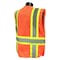 Radians Two-Tone Expandable Safety Vest L Class 2 Solid Back, , Zipper Closure 4 Pockets, 2 Mic Tab SV23-2ZOM-M/L - alternate 6