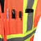 Radians Two-Tone Expandable Safety Vest L Class 2 Solid Back, , Zipper Closure 4 Pockets, 2 Mic Tab SV23-2ZOM-M/L - alternate 4