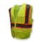Radians Radians SV272-2 Type R Class 2 Multipurp, 100% Polyester Mesh, Zipper Closure Closure, Hi-Vis Green SV272-2ZGM-3X - alternate 1