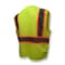 Radians Radians SV272-2 Type R Class 2 Multipurp, 100% Polyester Mesh, Zipper Closure Closure, Hi-Vis Green SV272-2ZGM-3X - alternate 5