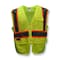 Radians Radians SV272-2 Type R Class 2 Multipurp, 100% Polyester Mesh, Zipper Closure Closure, Hi-Vis Green SV272-2ZGM-3X - alternate 8