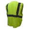 Radians Radians SV27 Multipurpose Surveyor Type, 100% Polyester Mesh, Zipper Closure Closure, Hi-Vis Green SV27-2ZGM-2X - alternate 2